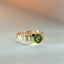 Coco peridot ring 14k gold - Studio Kroewe