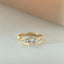 Custom oval 0.50ct diamond ring 14k gold - Studio Kroewe