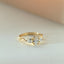 Custom oval 0.50ct diamond ring 14k gold - Studio Kroewe