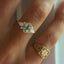 Custom oval cut tourmaline bezel set ring 14k - Studio Kroewe