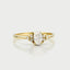 Dakota oval diamond 0.5ct ring 14k gold - Studio Kroewe