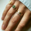 Deni solid ring 14k gold - Studio Kroewe