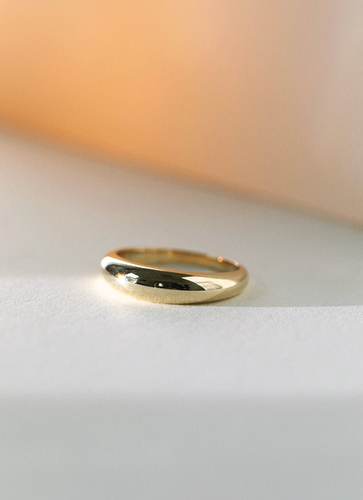 Deni solid ring 14k gold - Studio Kroewe