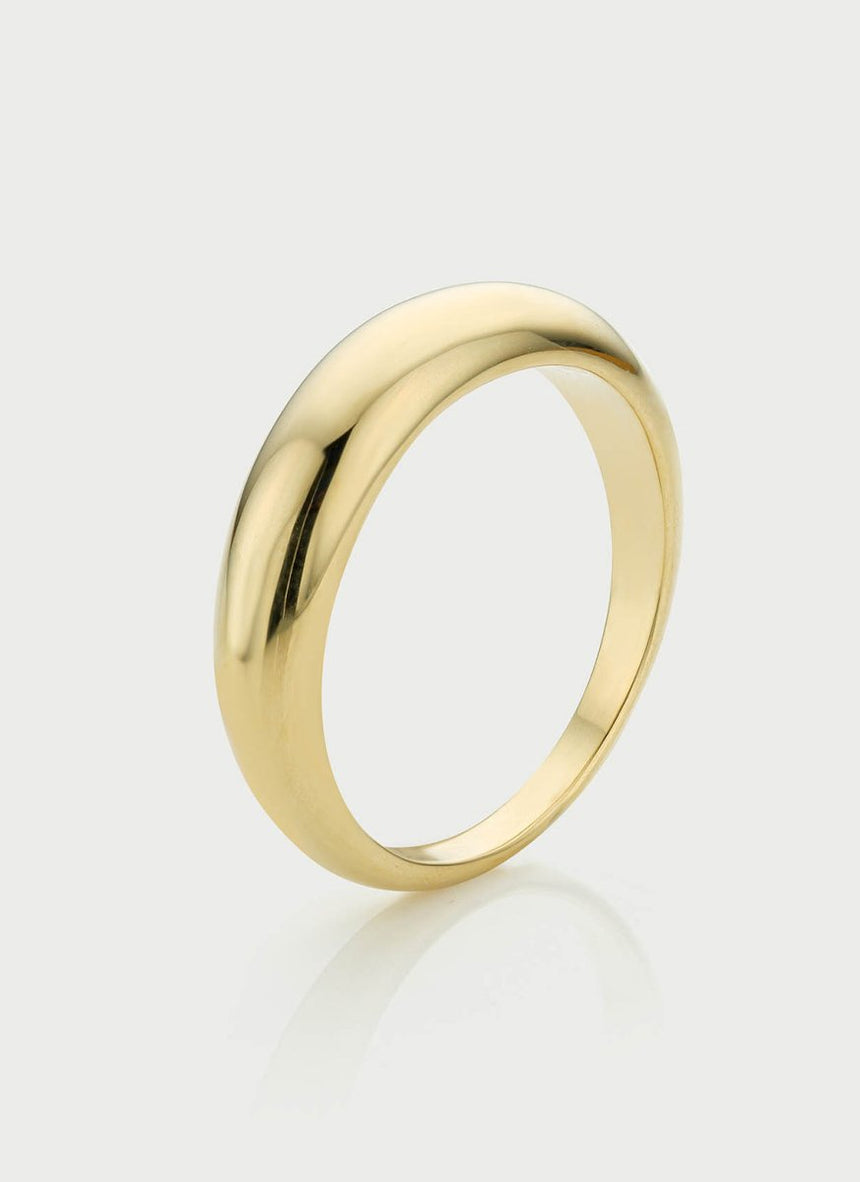 Deni solid ring 14k gold - Studio Kroewe