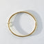 Diamond cut 3mm bangle 14k gold - Studio Kroewe
