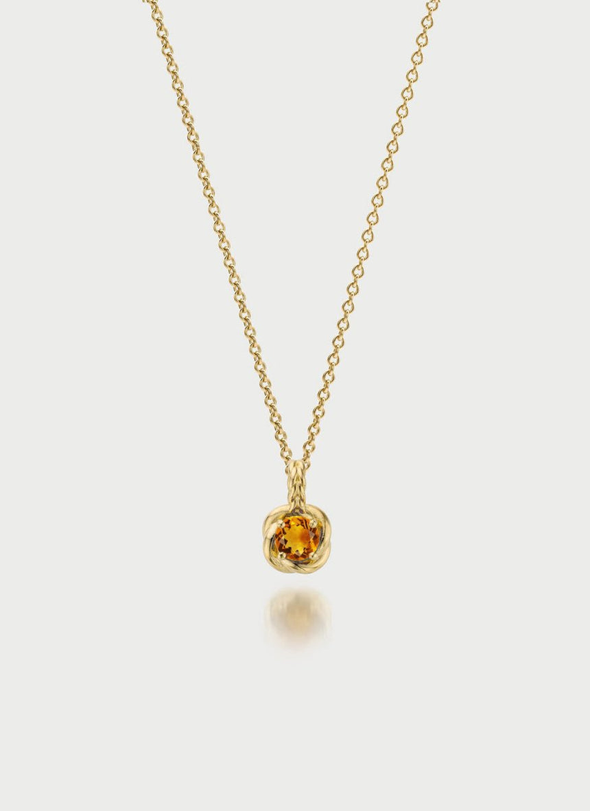 Dido birthstone pendant 14k gold - Studio Kroewe