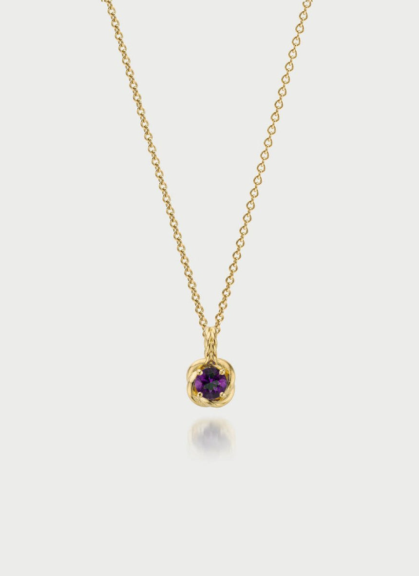 Dido birthstone pendant 14k gold - Studio Kroewe