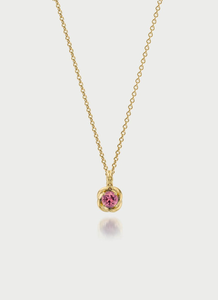 Dido birthstone pendant 14k gold - Studio Kroewe
