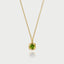 Dido birthstone pendant 14k gold - Studio Kroewe