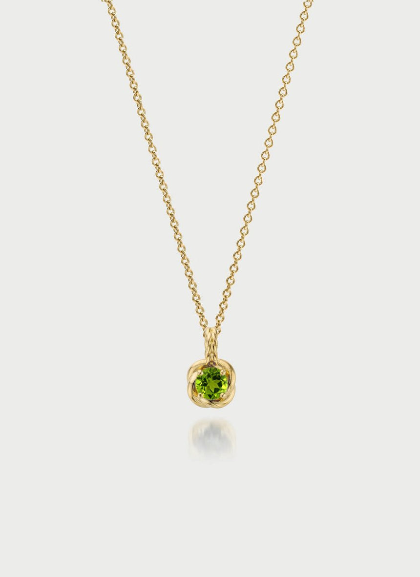 Dido birthstone pendant 14k gold - Studio Kroewe