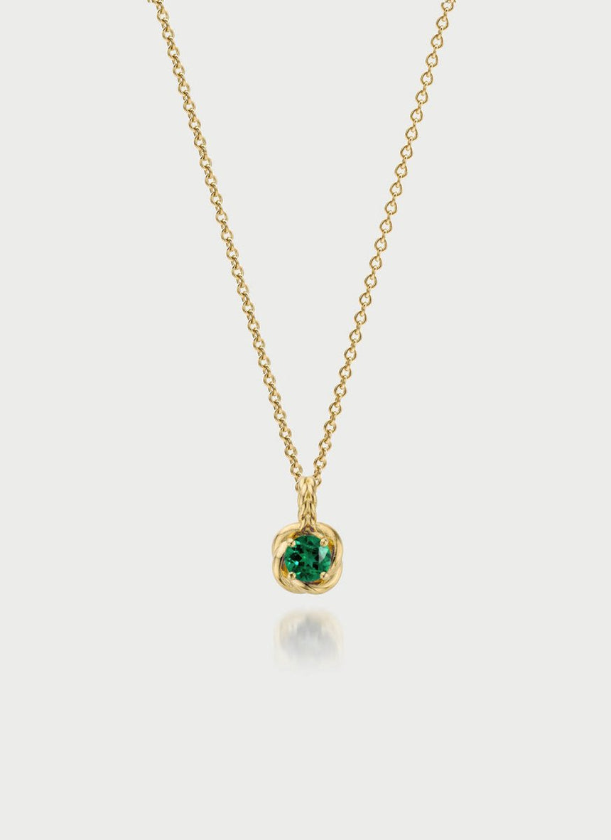Dido birthstone pendant 14k gold - Studio Kroewe