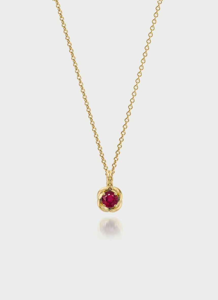 Dido birthstone pendant 14k gold - Studio Kroewe