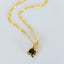 Dido green tourmaline pendant 14k gold - Studio Kroewe
