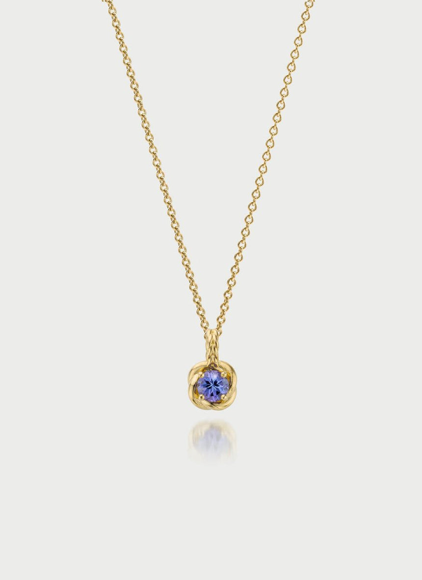 Trixie blue topaz ring 14k gold - Studio Kroewe