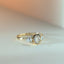 Dieko oval cut diamond bezel set ring 14k - Studio Kroewe