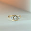 Dieko oval cut diamond bezel set ring 14k - Studio Kroewe