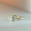Dieko oval cut diamond bezel set ring 14k - Studio Kroewe