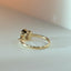 Dieko oval cut diamond bezel set ring 14k - Studio Kroewe