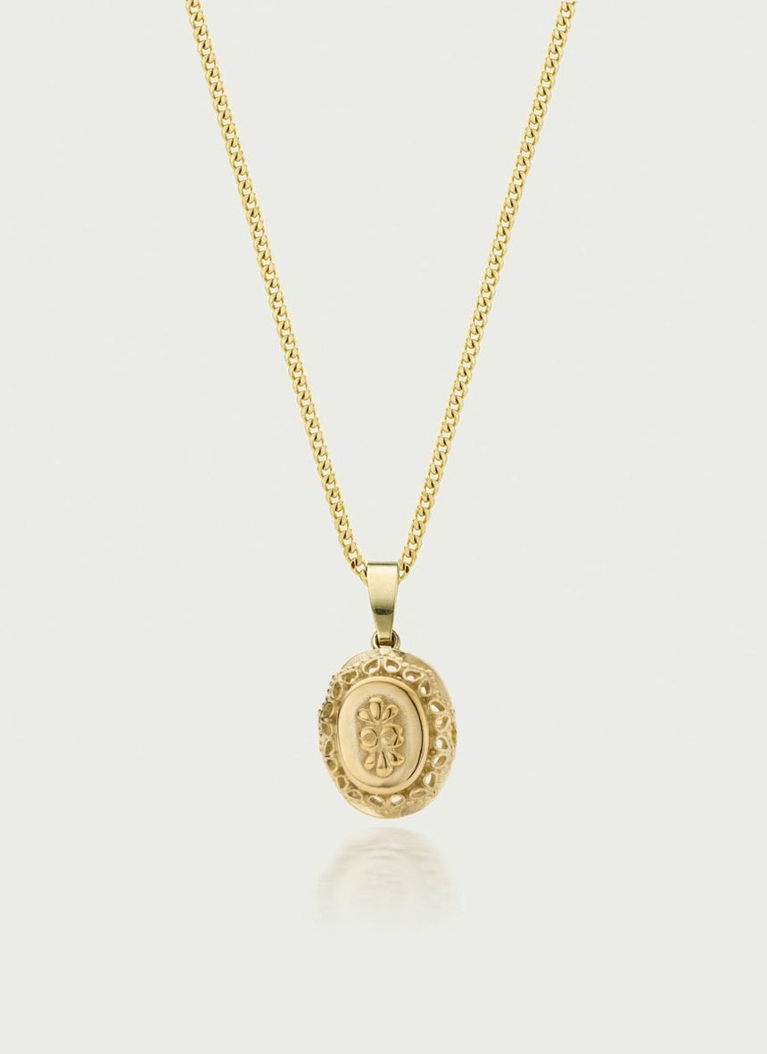 Dolly signet charm 14k gold - Studio Kroewe