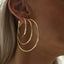 Dre hoop earrings 14k gold - Studio Kroewe