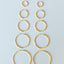 Dre hoop earrings 14k gold - Studio Kroewe