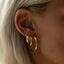 Dre hoop earrings 14k gold - Studio Kroewe