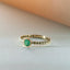 Edie emerald may birthstone 14k gold - Studio Kroewe