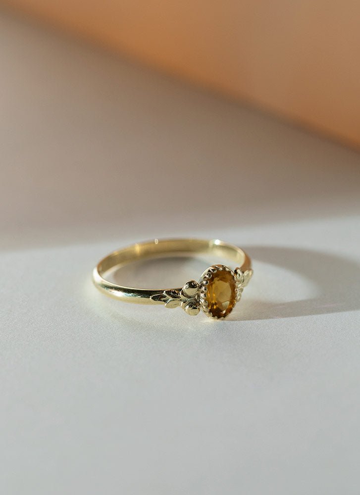 Georgia diamond ring 14k gold - Studio Kroewe