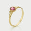 Elay rhodolite 14k gold ring - Studio Kroewe