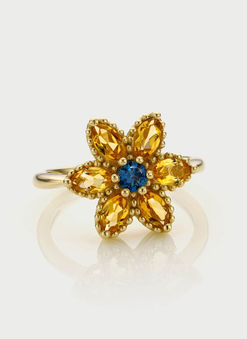 Caes diamond april birthstone ring 14k gold - Studio Kroewe