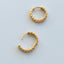 Frankie bold hinged hoops 14k gold - Studio Kroewe