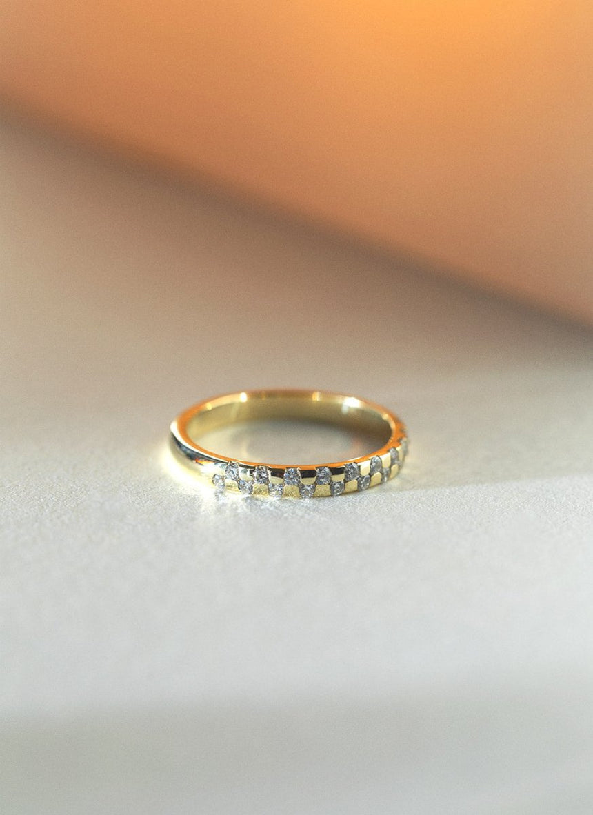 Franny diamond ring 14k gold - Studio Kroewe