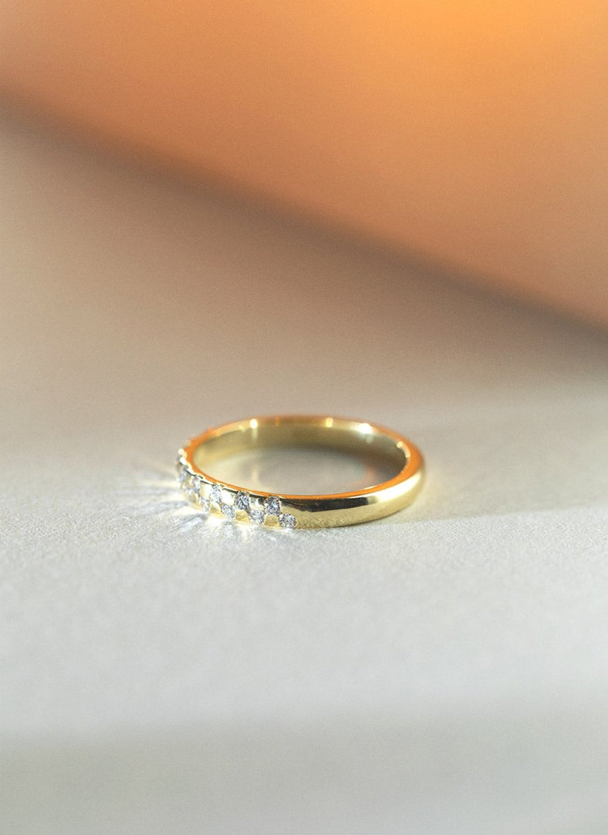 Franny diamond ring 14k gold - Studio Kroewe