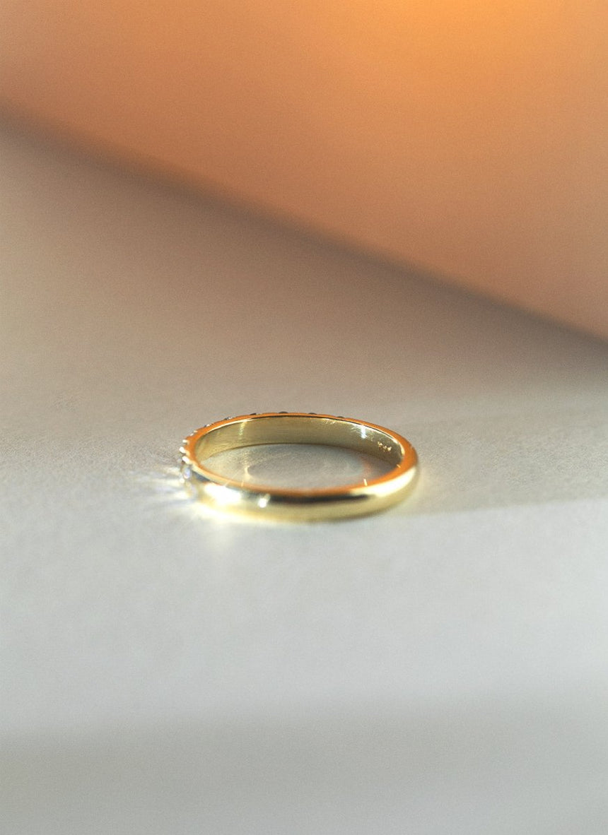 Franny diamond ring 14k gold - Studio Kroewe
