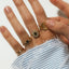 Freya love signet ring 14k gold - Studio Kroewe