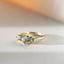 Frida aquamarine ring 14k gold - Studio Kroewe