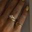 Frida brilliant cut diamond ring 14k gold - Studio Kroewe