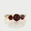 Frida garnet ring 14k gold - Studio Kroewe