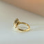 Galaxy diamond marquise tourmaline entourage ring 14k gold - Studio Kroewe