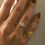 Georgia diamond ring 14k gold - Studio Kroewe