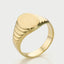 Goldie signet ring 14k gold - Studio Kroewe