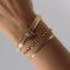 Grace tubo bracelet 14k gold - Studio Kroewe