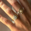 Hera round entourage diamond ring 14k gold - Studio Kroewe