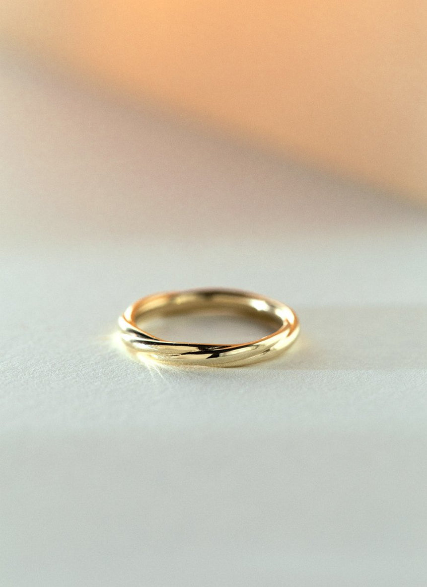 Edie tanzanite december birthstone ring 14k gold - Studio Kroewe