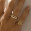 Idris twist ring 14k gold - Studio Kroewe