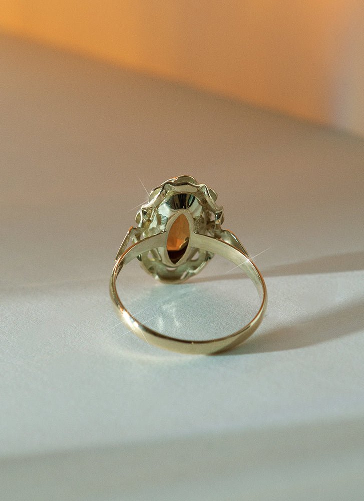 Iggy citrine ring 14k gold - Studio Kroewe