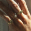 Ileha emerald ring 14k gold - Studio Kroewe