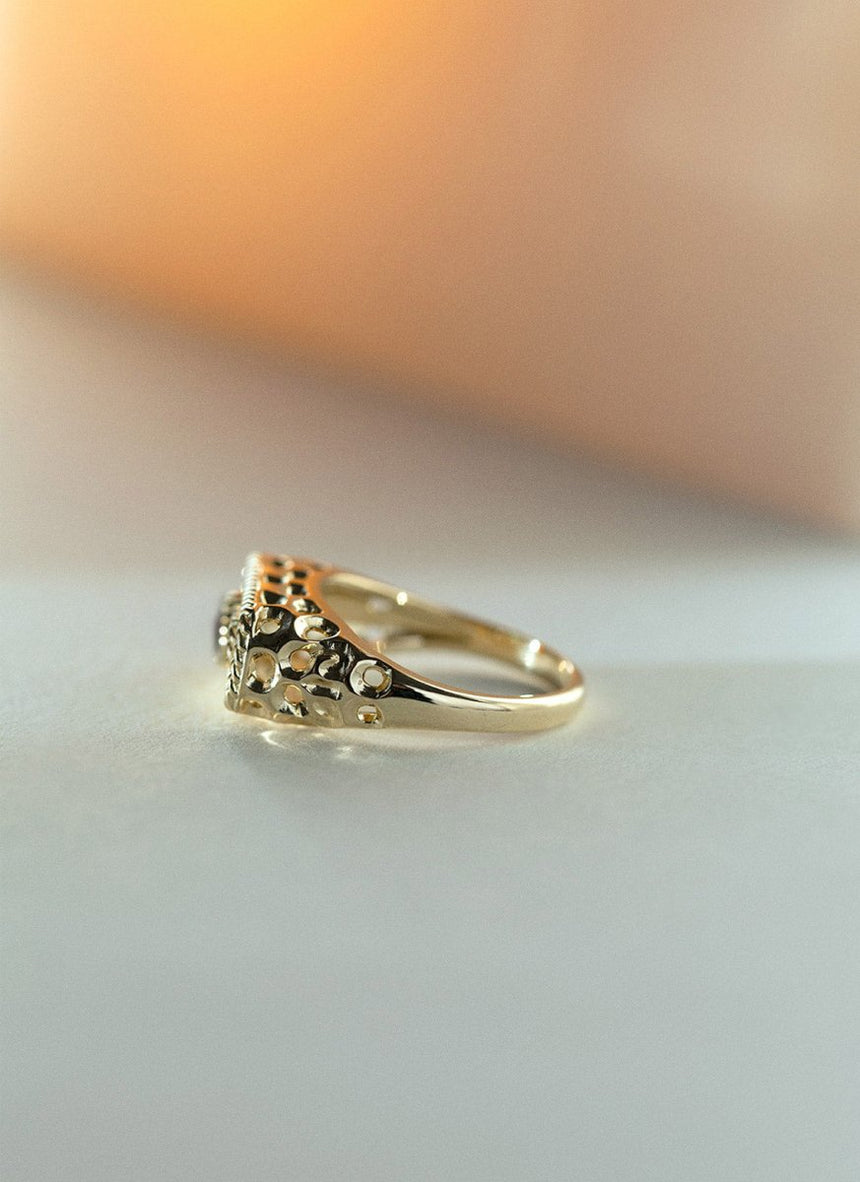 Ileha ruby ring 14k gold - Studio Kroewe