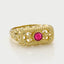 Ileha ruby ring 14k gold - Studio Kroewe