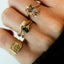 Imone signet ring 14k gold - Studio Kroewe